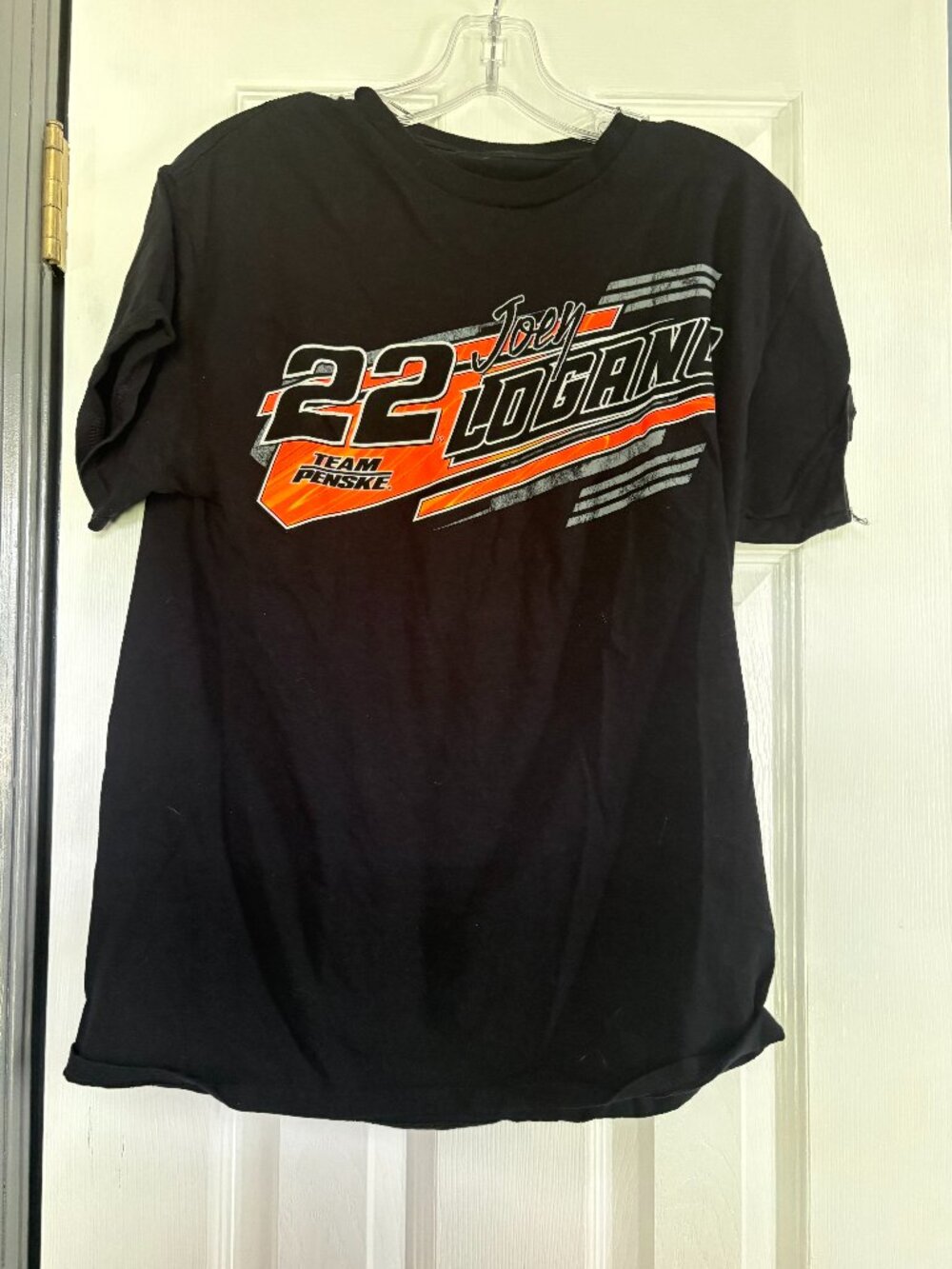 NASCAR Size M Black Joey Logano Team Penske #22 T-Shirt Never Worn